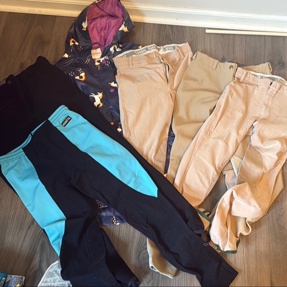 Equestrian Breeches Purge - Youth Large to Adult S/M - sizes in photos